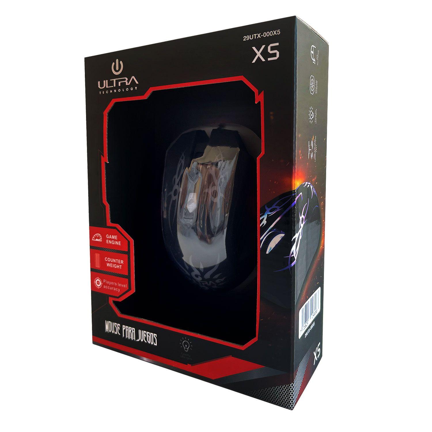 Mouse Gamer Ultra X5 Usb 2400 Dpi 29utx-000x5-2