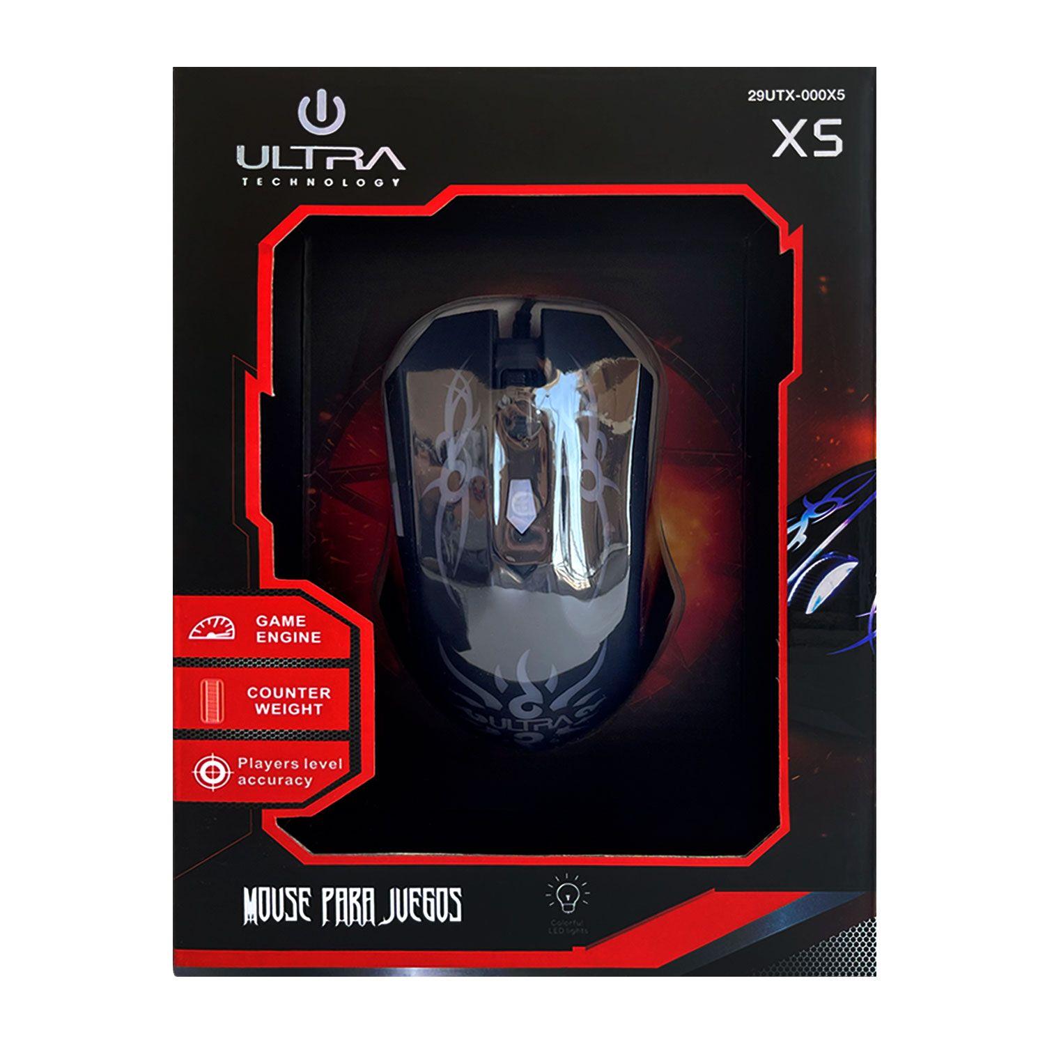 Mouse Gamer Ultra X5 Usb 2400 Dpi 29utx-000x5-3