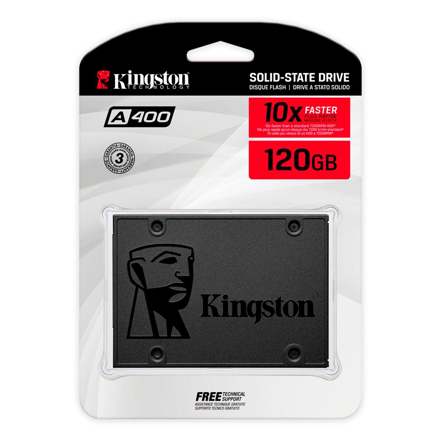 Disco Solido SSD Interno Kingston A400 120gb 6Gb/s 500MB/s-0