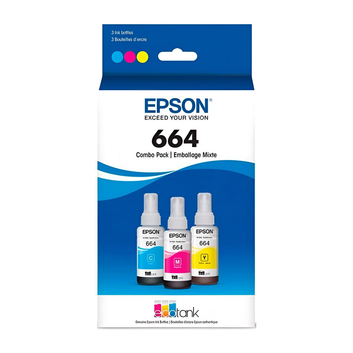 Pack 3 Botellas Tinta Epson T664520 Cyan Magenta Amarillo-5