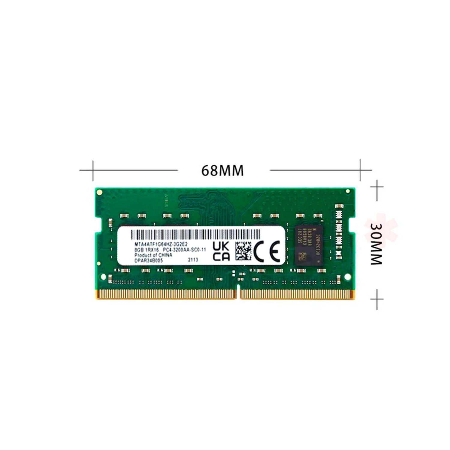 Memoria Ram Notebook Micron 8GB DDR4-SODIMM 3200MHz Open Box-0