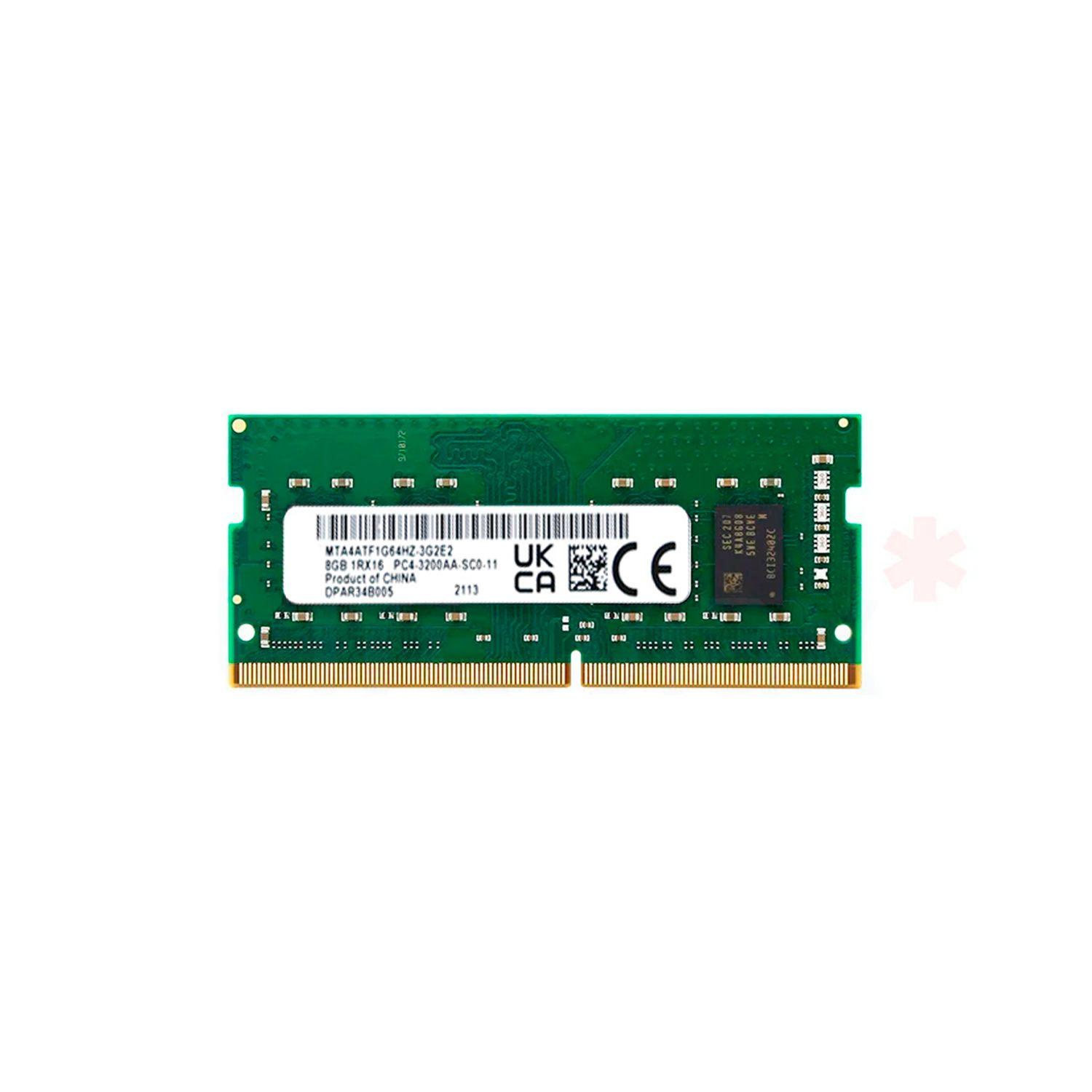 Memoria Ram Notebook Micron 8GB DDR4-SODIMM 3200MHz Open Box-2