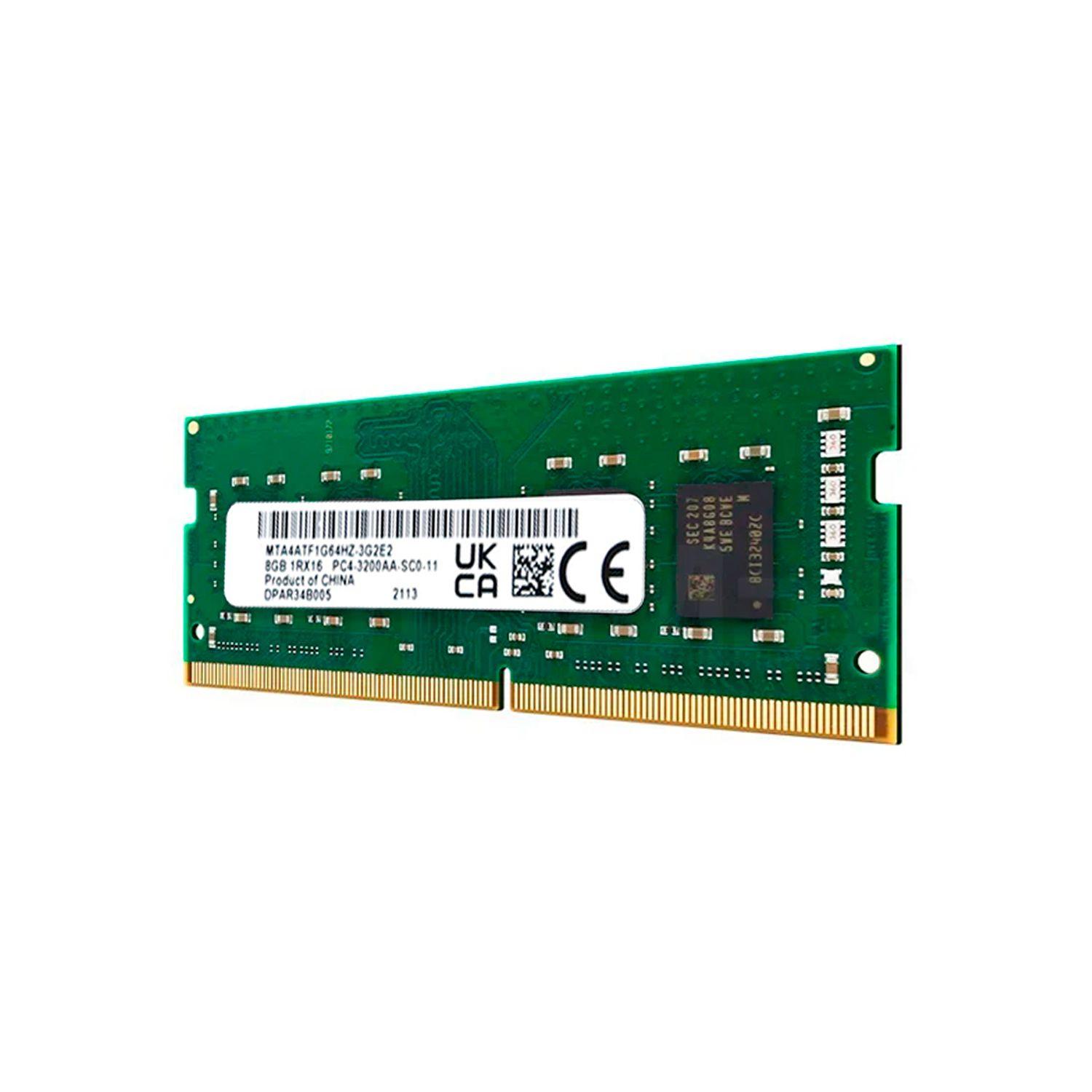 Memoria Ram Notebook Micron 8GB DDR4-SODIMM 3200MHz Open Box-3