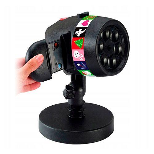 Foco Proyector Luz Led 12 Motivos Rotación Navidad [ P89 ]-1