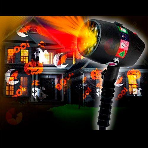 Foco Proyector Luz Led 12 Motivos Rotación Navidad [ P89 ]-5