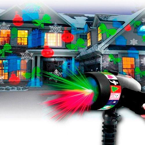 Foco Proyector Luz Led 12 Motivos Rotación Navidad [ P89 ]-6