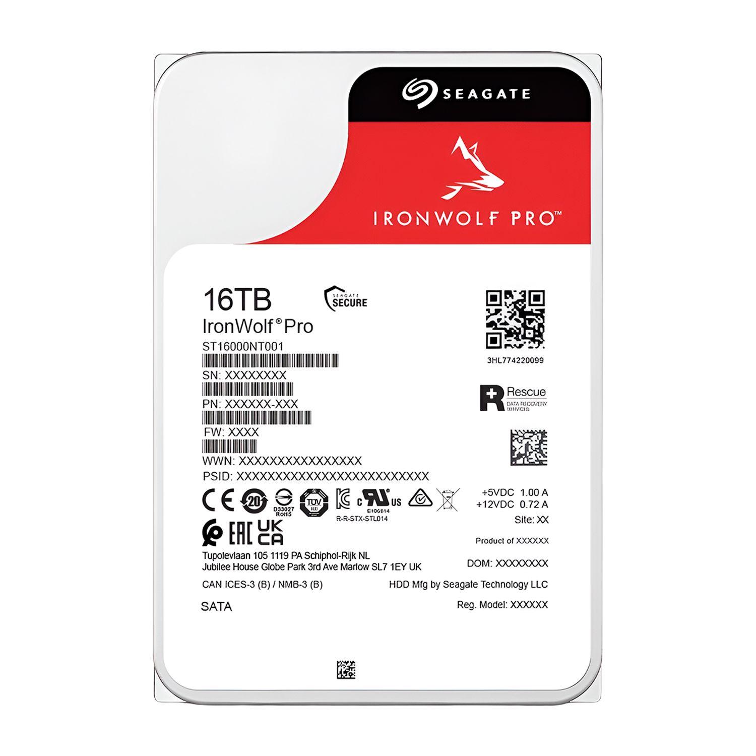 Disco Duro Interno Seagate IronWolf Pro 16TB DVR / NAS 3.5in-2