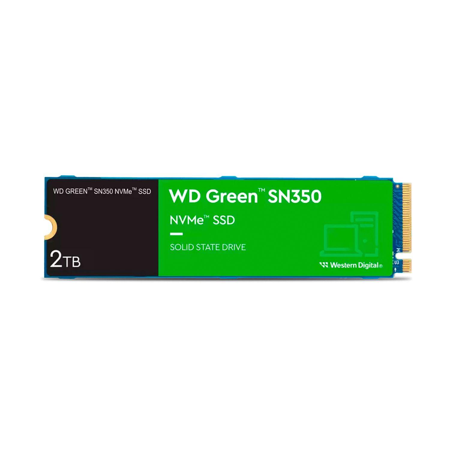 Disco Solido SSD Interno WD Green SN350 2TB PCIe3.1 M.2 2280-1