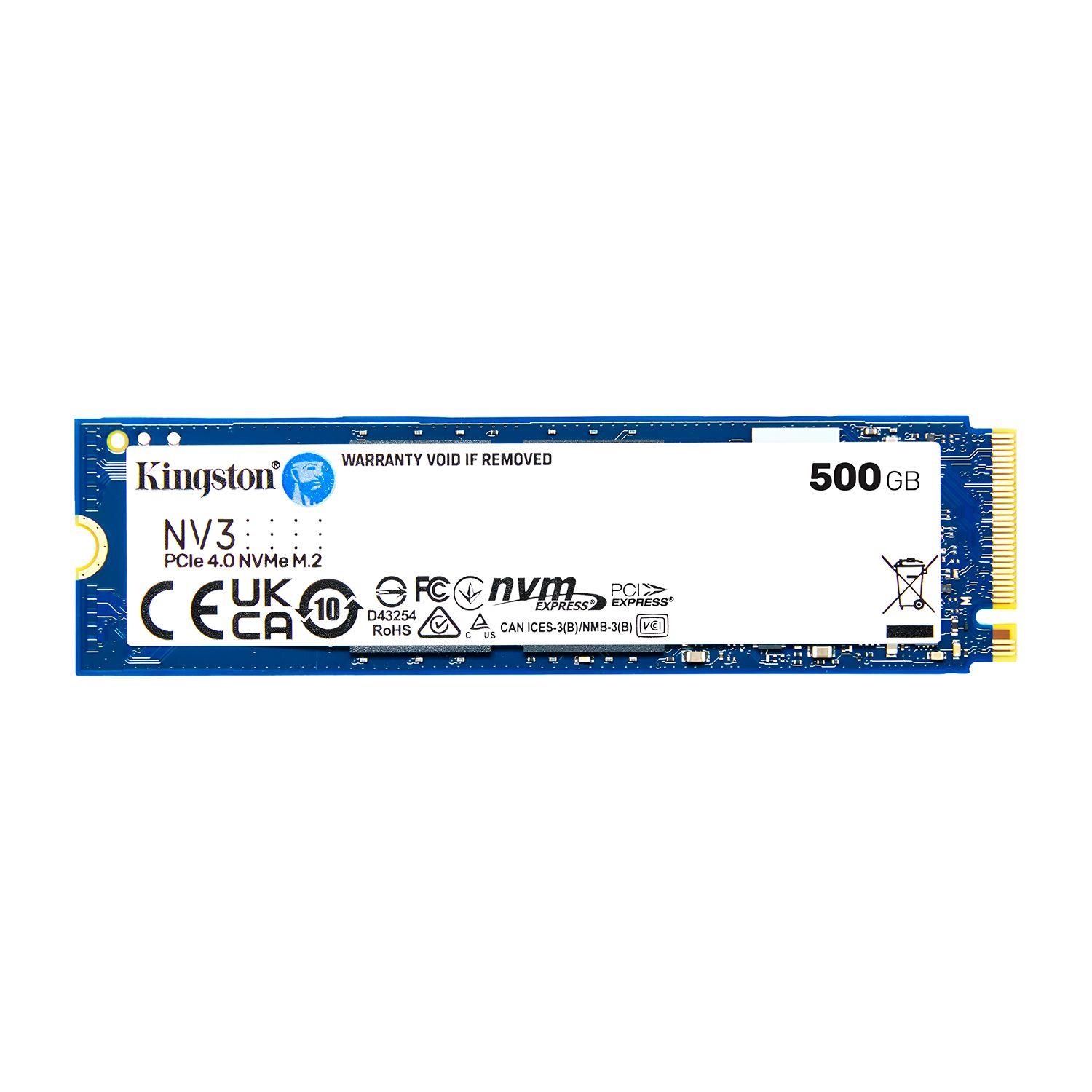 Disco Solido SSD Interno Kingston NV3 500GB M.2 PCIe4.0 NVMe-1