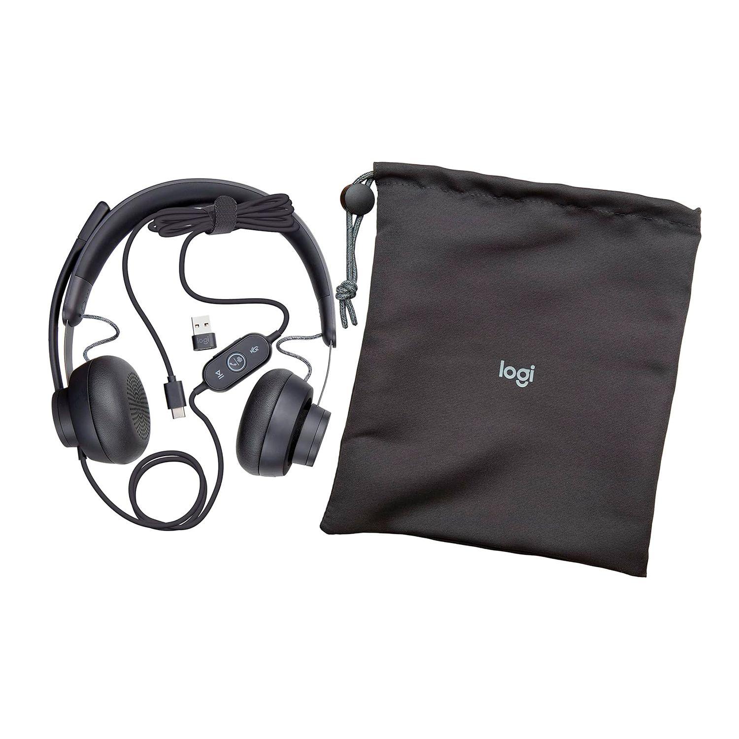 Audifonos Logitech Zone Wired On-ear Jack 3.5mm Mano Libre-2
