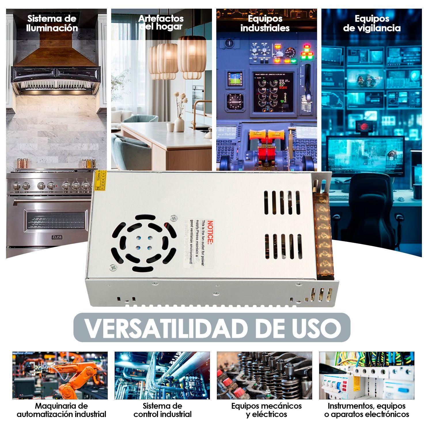 Fuente de Poder WEHO 350W 12V 29A Ventilador Incorporado-6