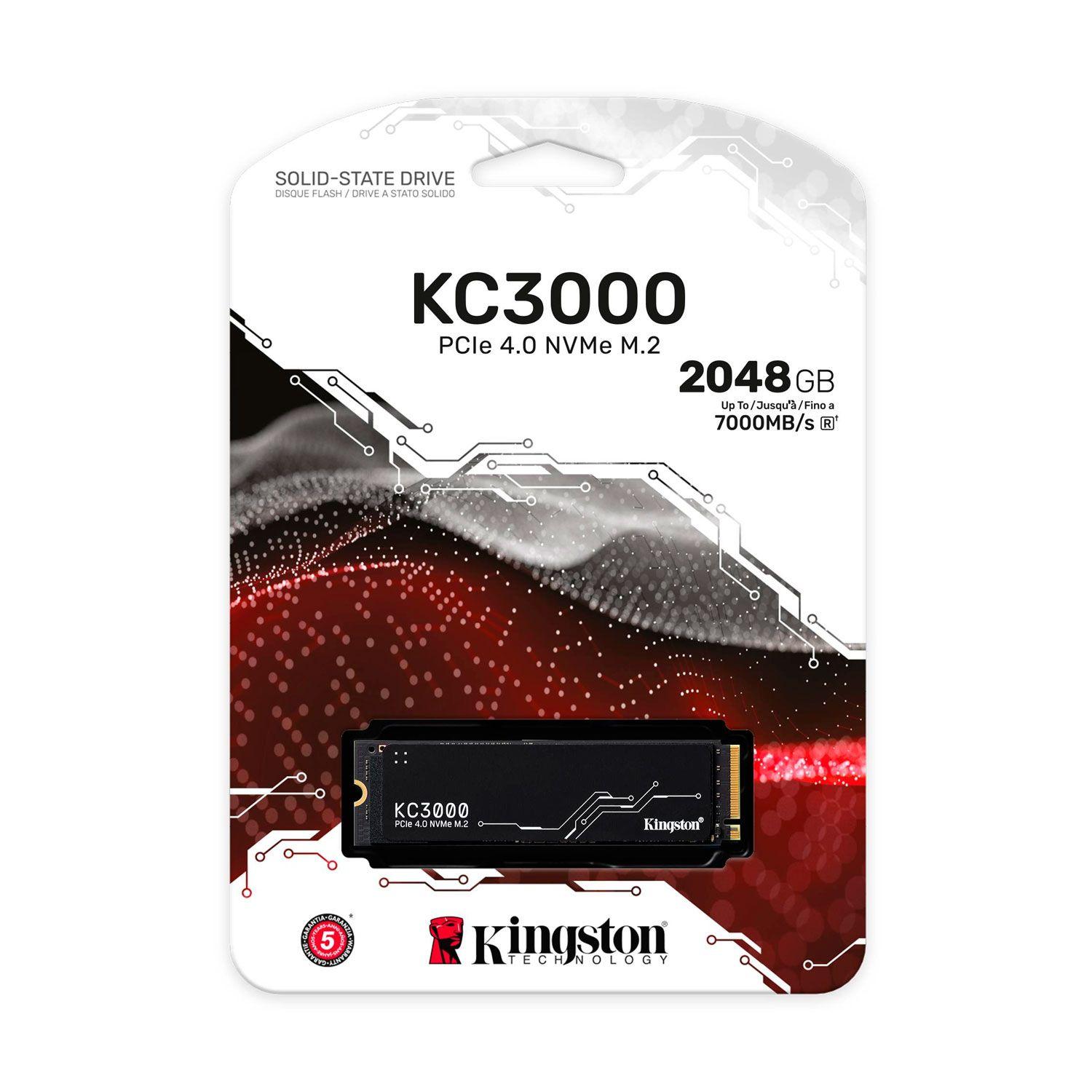Disco Solido SSD M.2 Kingston KC3000 2048GB SKC3000D/2048G-2