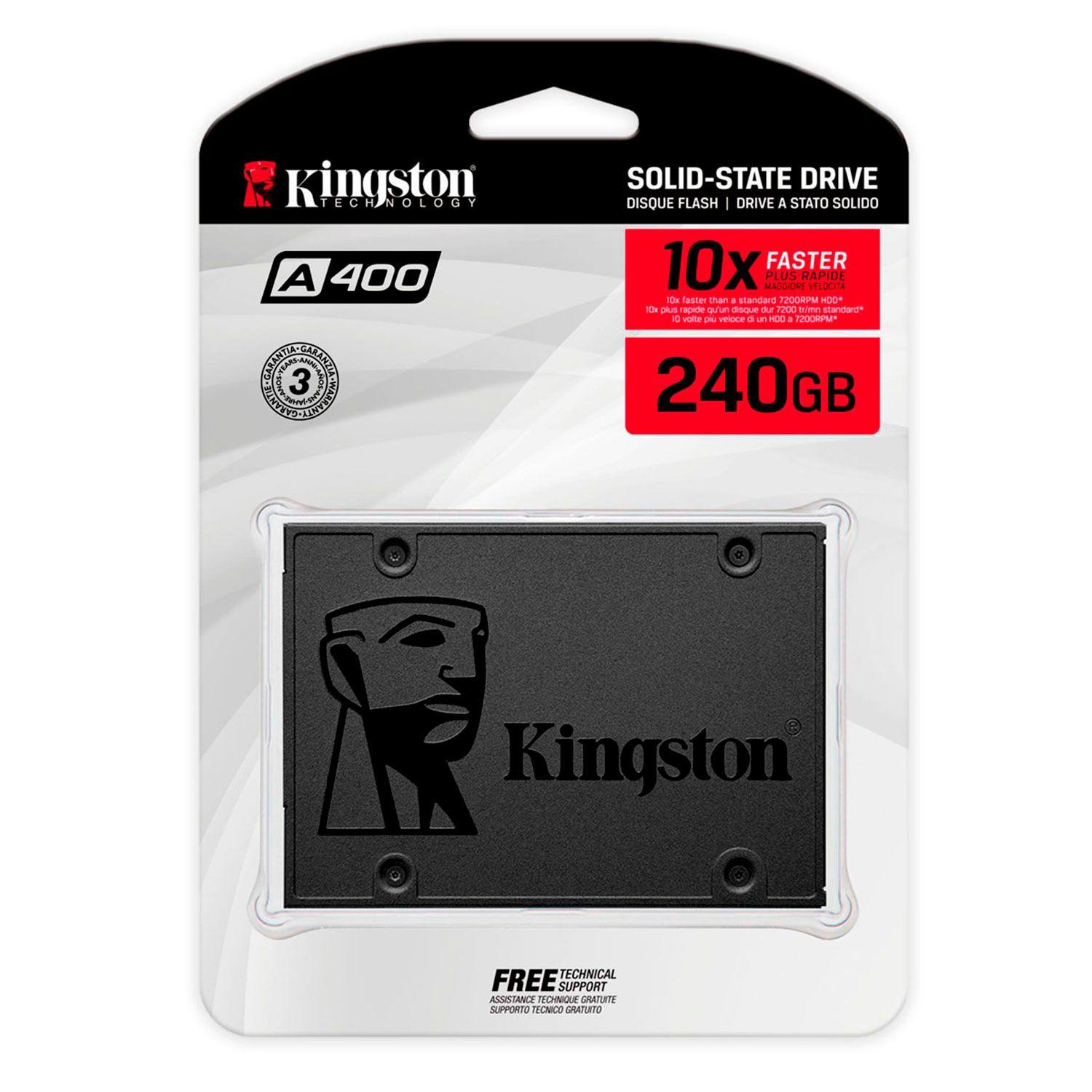 Disco Solido SSD Interno Kingston A400 240gb 6Gb/s 500MB/s-0
