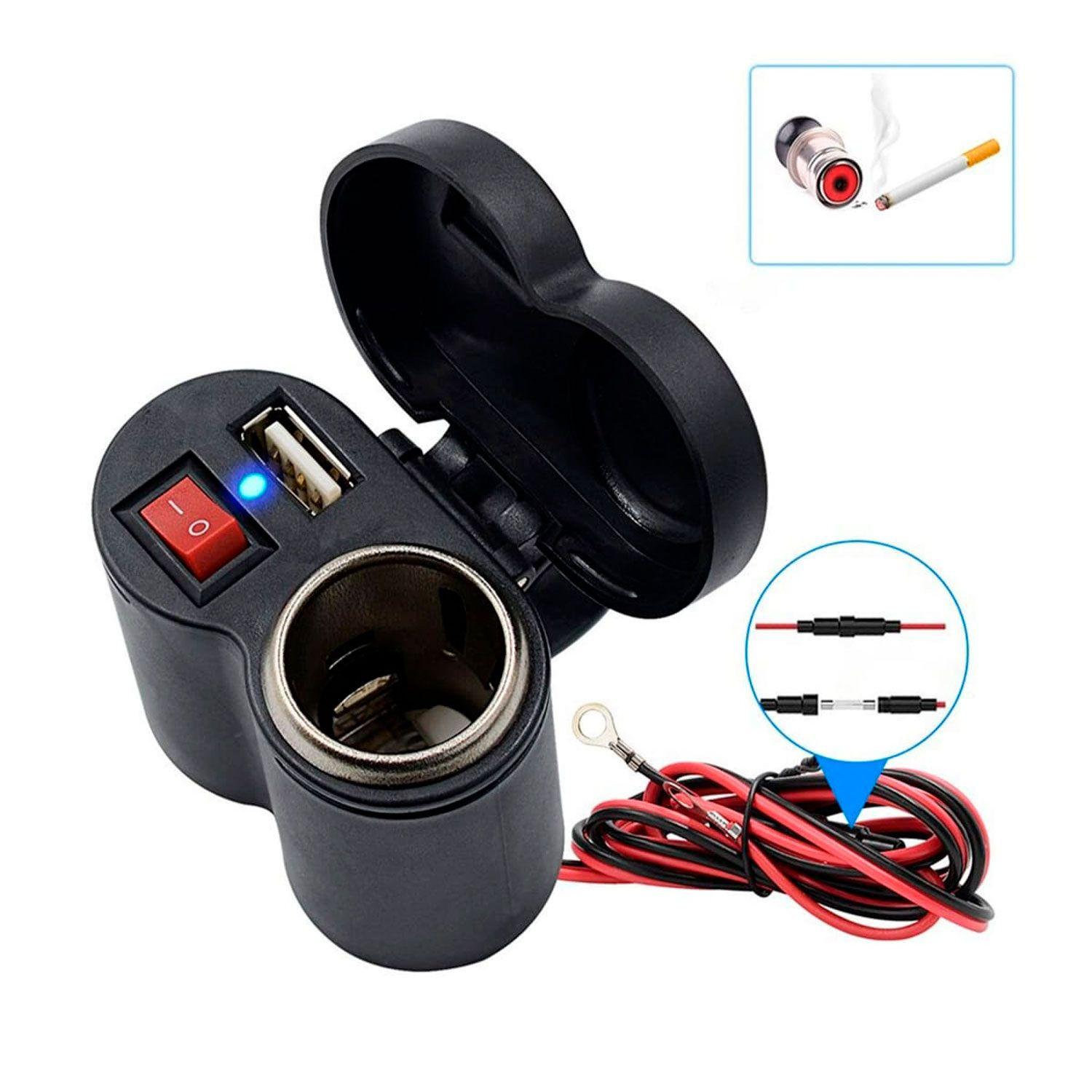 Cargador Impermeable de Moto / Bicicleta Usb Encendedor-1