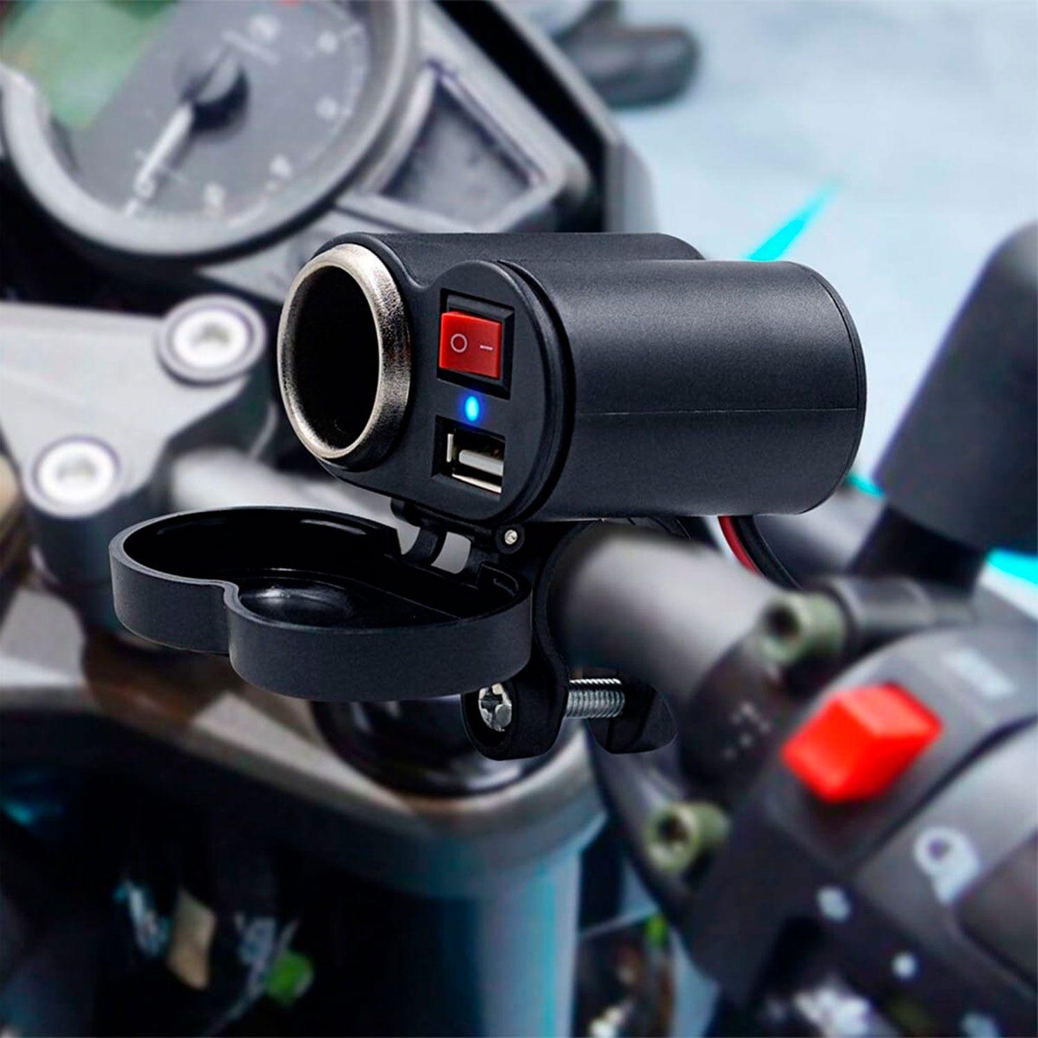 Cargador Impermeable de Moto / Bicicleta Usb Encendedor-3