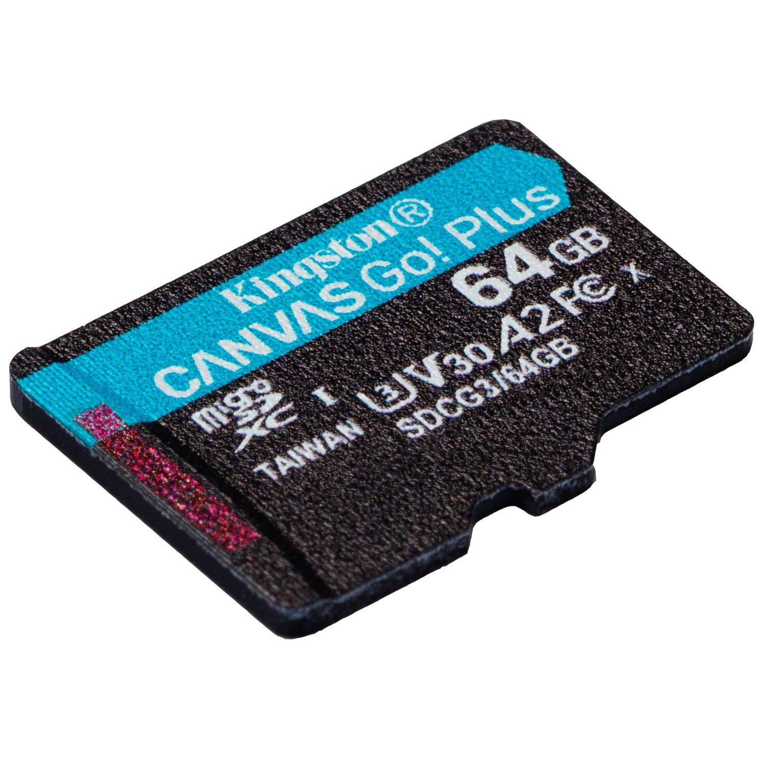 Tarjeta de Memoria Kingston 64GB Canvas Go! Plus MicroSD-1