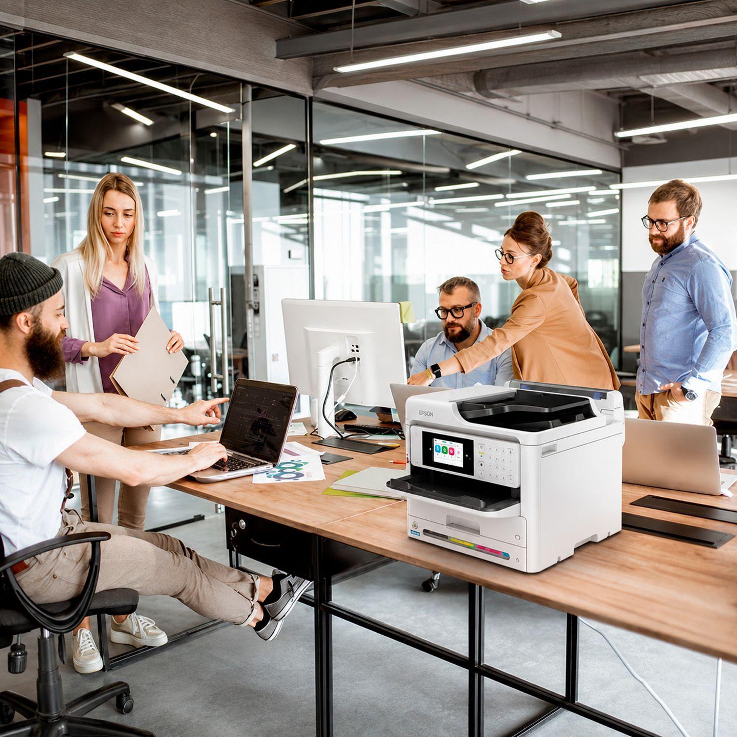 Impresora Multifuncional Epson Workforce Pro WF C5890 Duplex-7