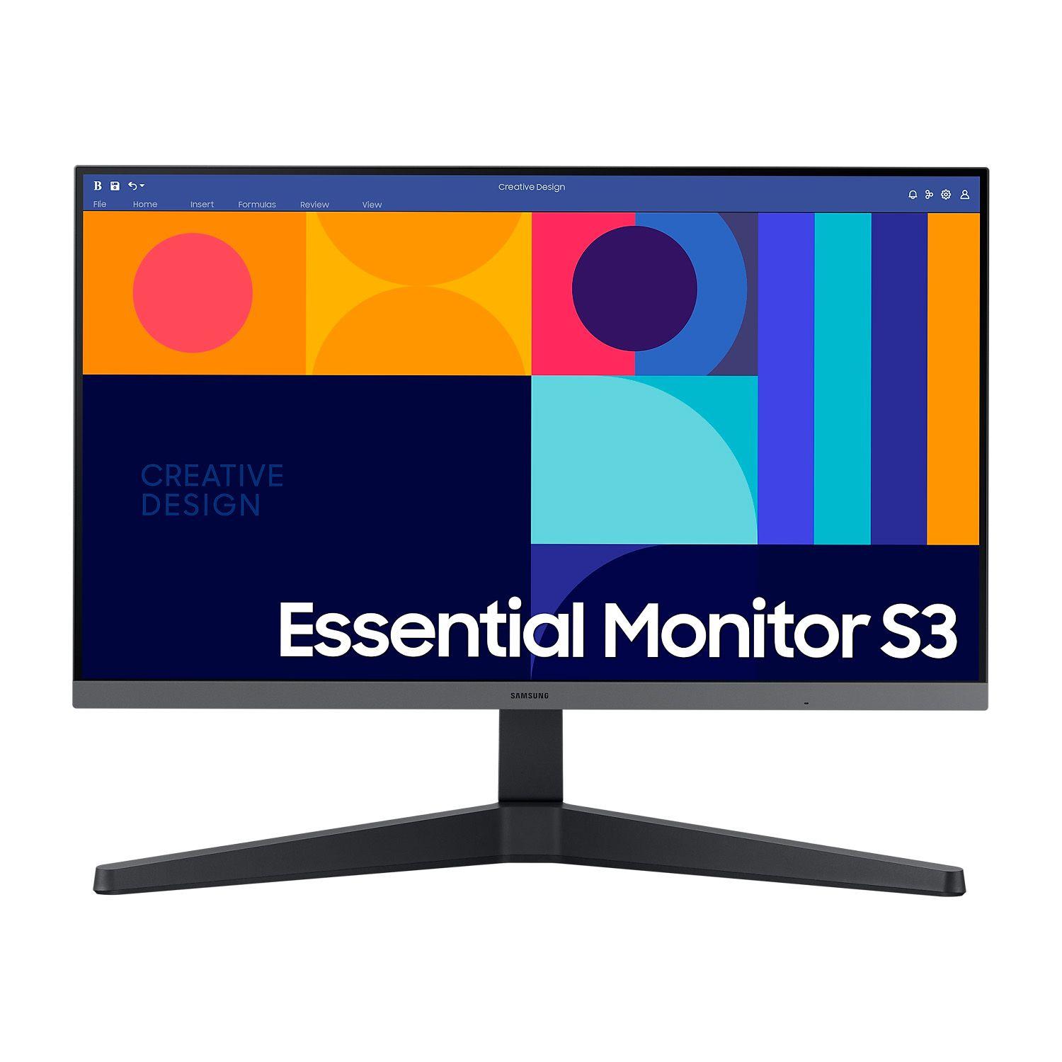 Monitor Samsung Essential S3 24in FHD IPS FreeSync 100Hz 4ms-0