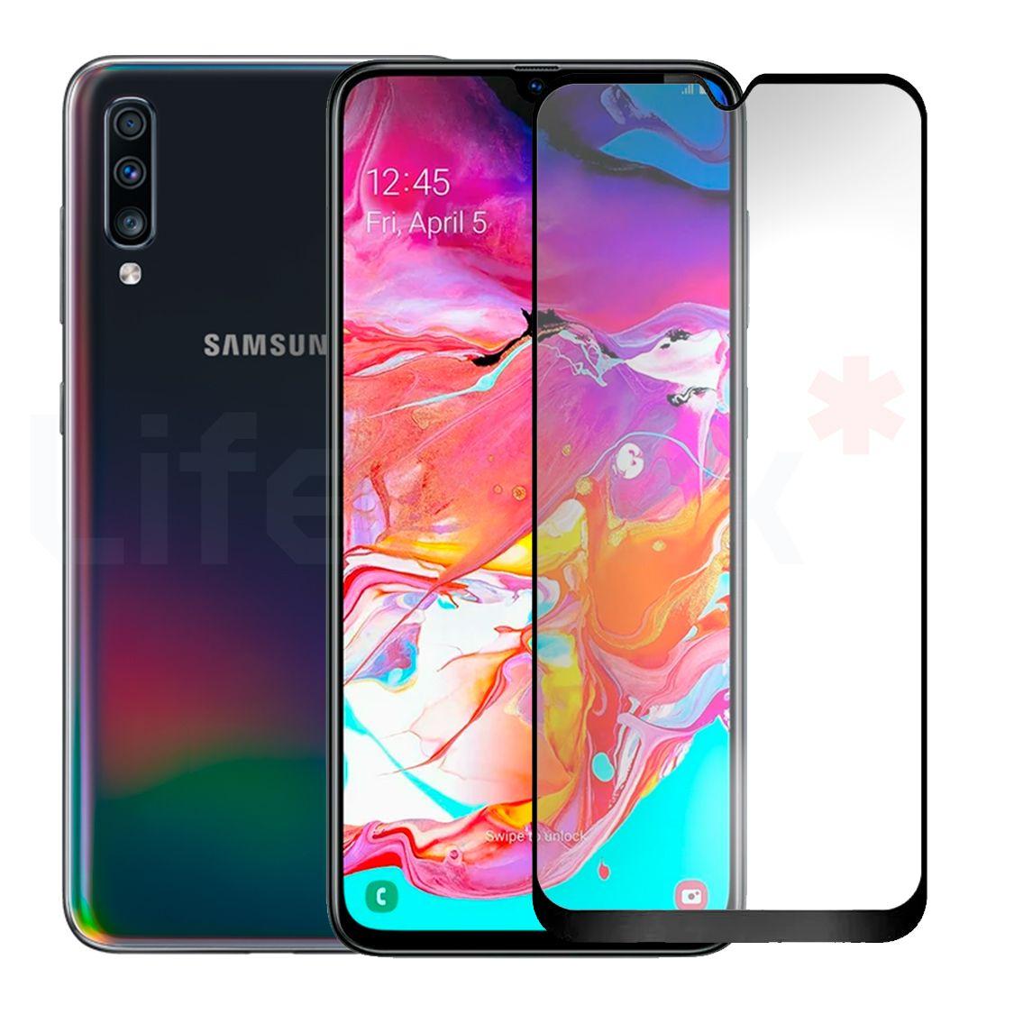 Lamina de Vidrio Templado Compatible Samsung Galaxy A70-2