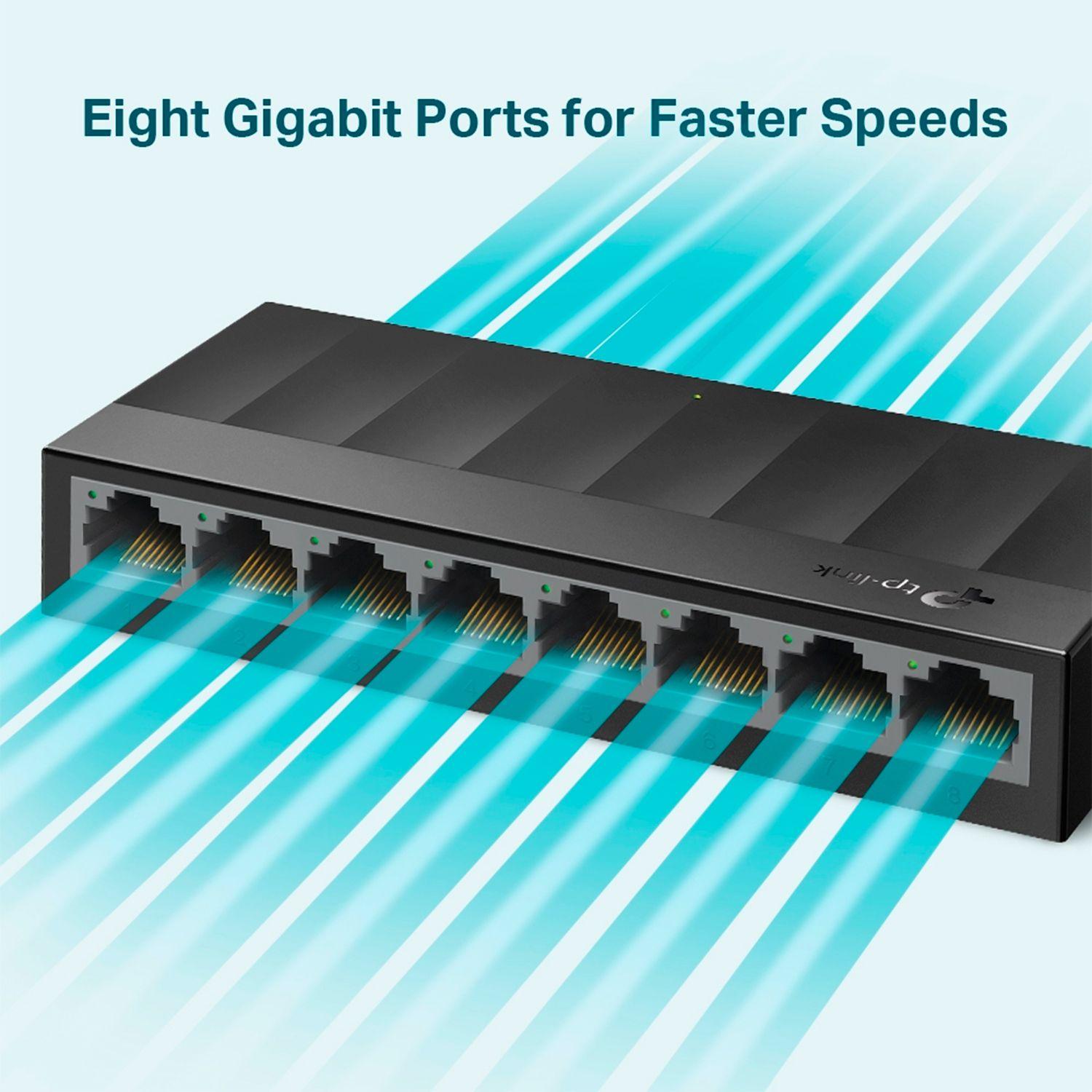 Switch TP-Link LiteWave LS1008G 8-Port RJ45 10/100/1000Mbps-3