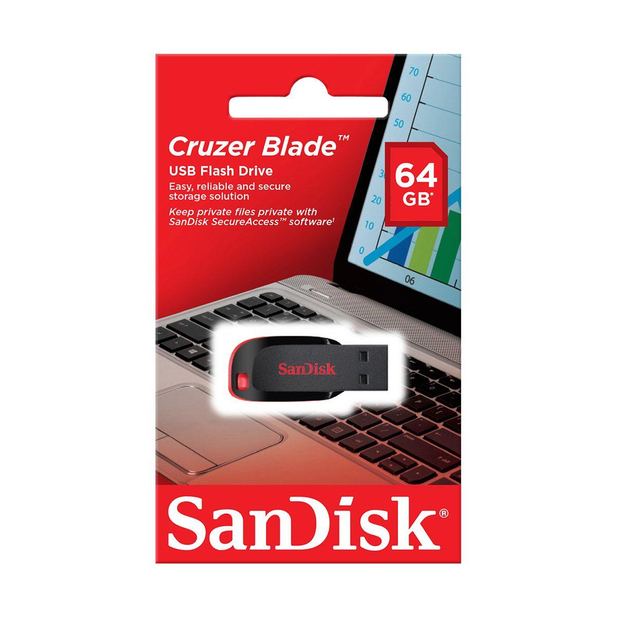 Pendrive SanDisk Cruzer Blade 64GB Go USB 2.0 Flash Drive [ SDCZ50-064G-B35S ]-4