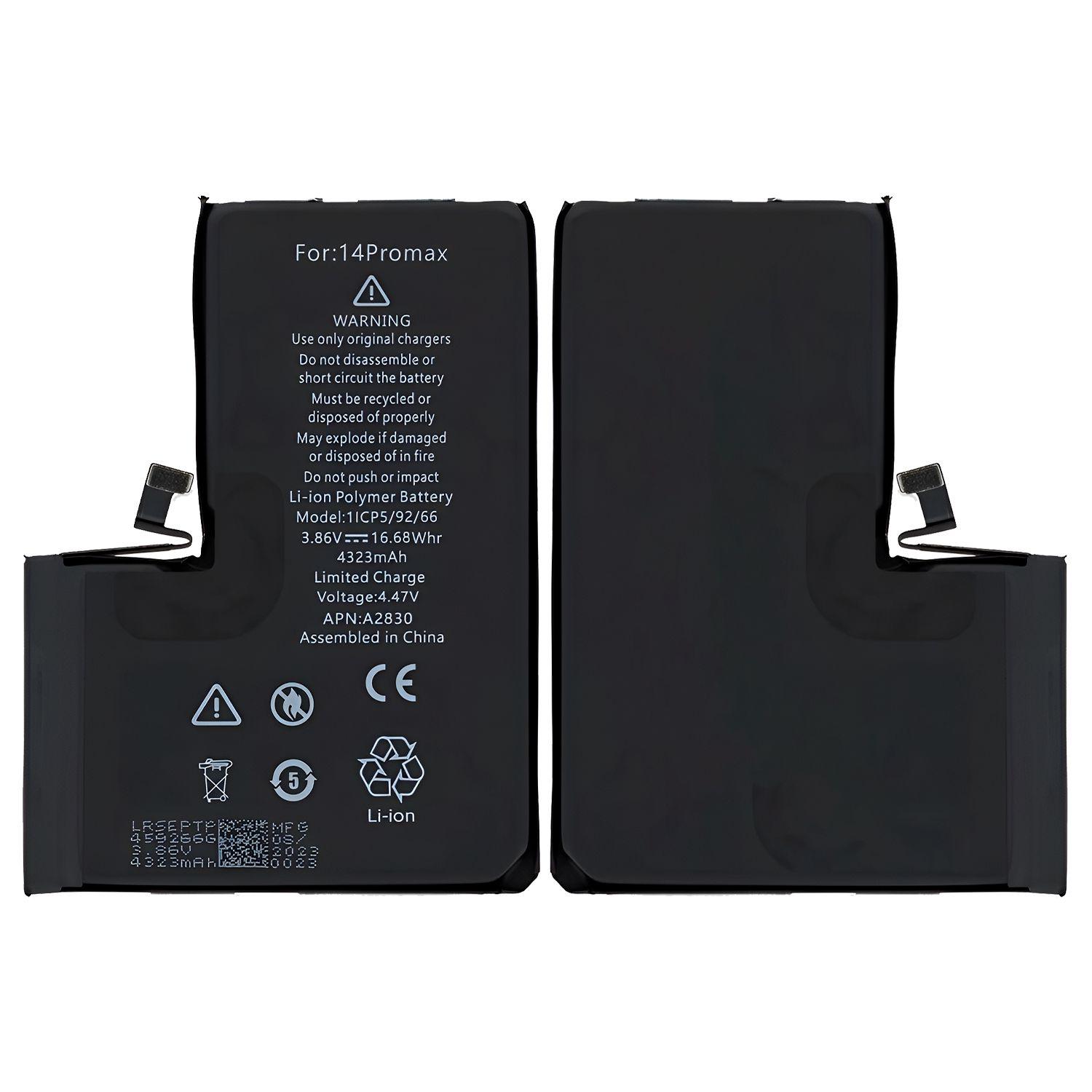 Bateria Compatible con iPhone 14 Pro Max Capacidad 4323 mAh-3