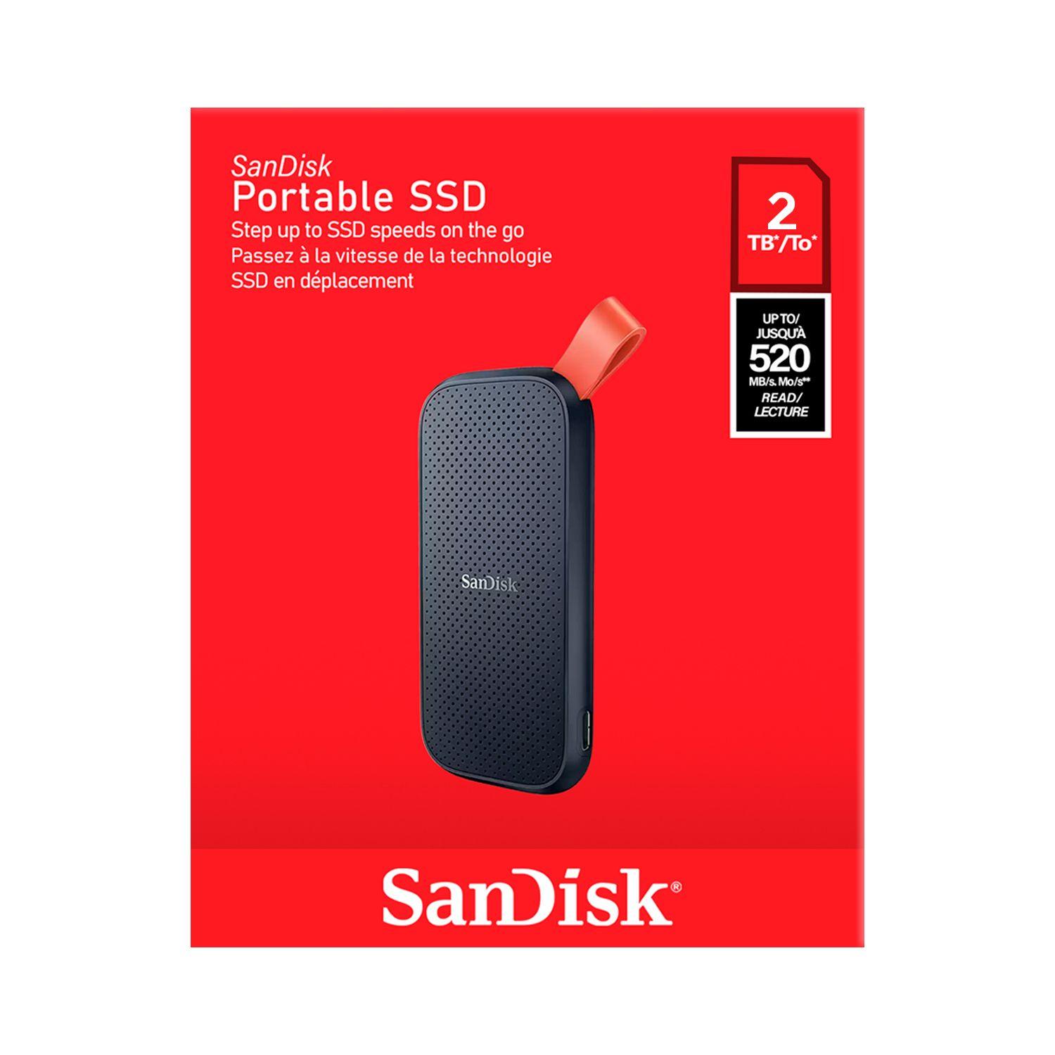 Disco Solido SSD Externo Portatil Sandisk 2TB USB-C 520MB/s-4