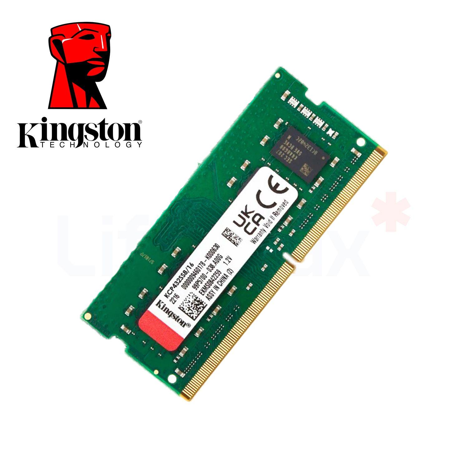 Memoria RAM Notebook Kingston 16GB DDR4-SODDIM 3200MHz 1.2v-3