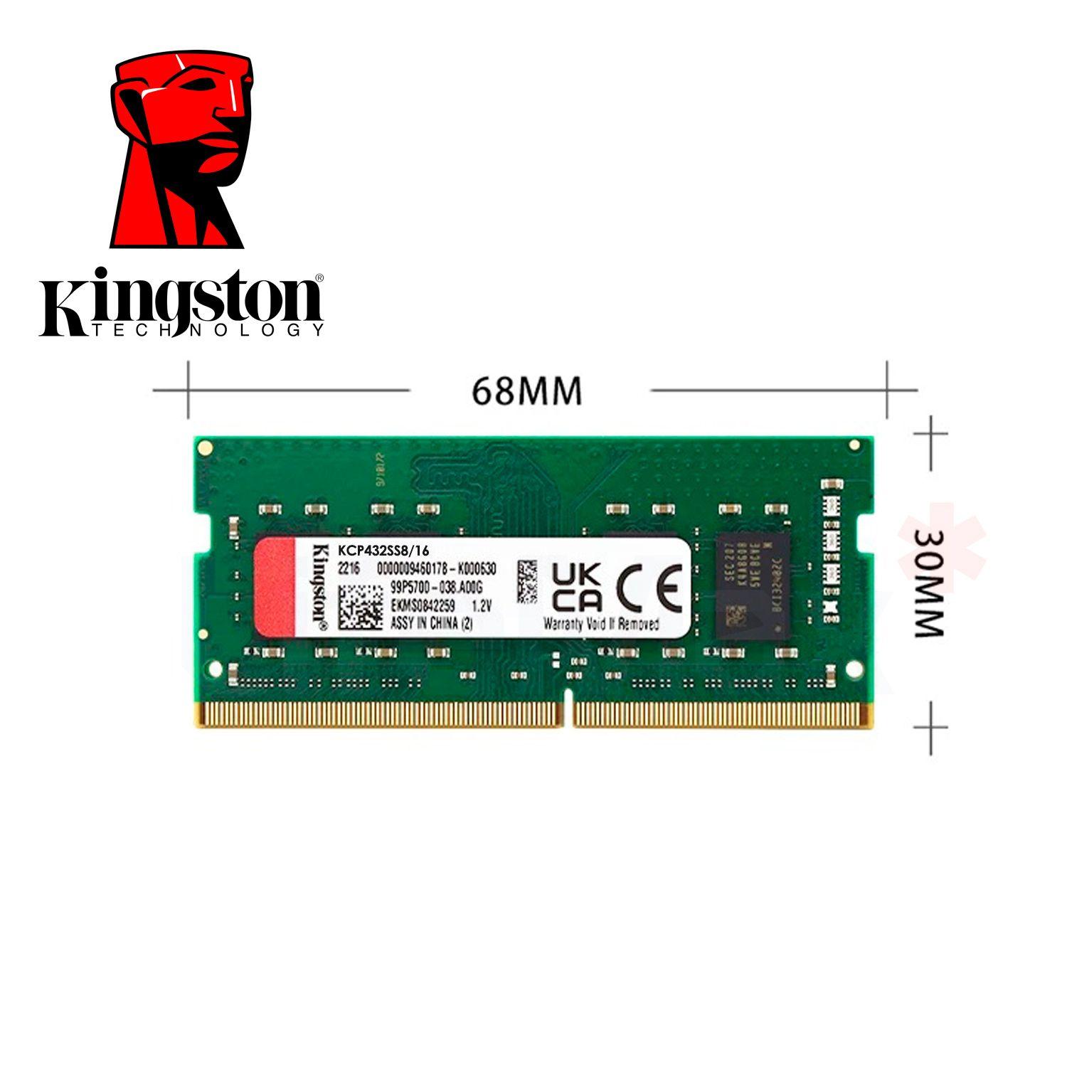 Memoria RAM Notebook Kingston 16GB DDR4-SODDIM 3200MHz 1.2v-4