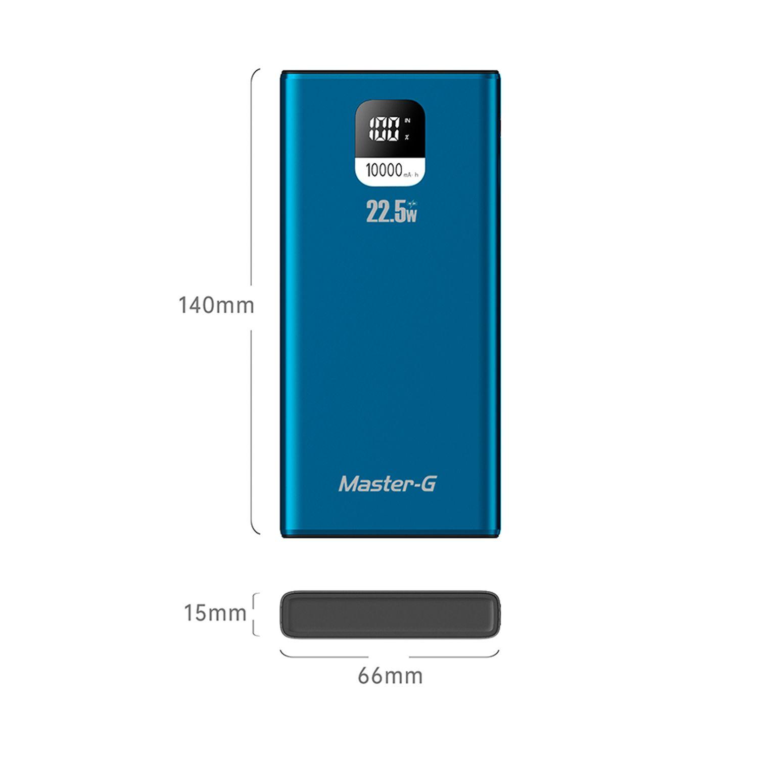 Cargador Portatil Bateria Power Bank Master-G 10000mAh 22.5w-8