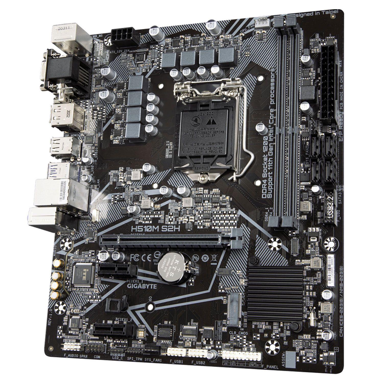 Placa Madre Gigabyte H510M S2H Intel H510 Micro-ATX H510MS2H-0