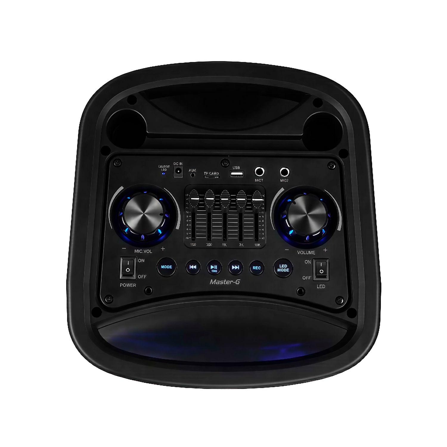 Parlante Master-G Phantom Bluetooth 8in x2 60W Open Box-3