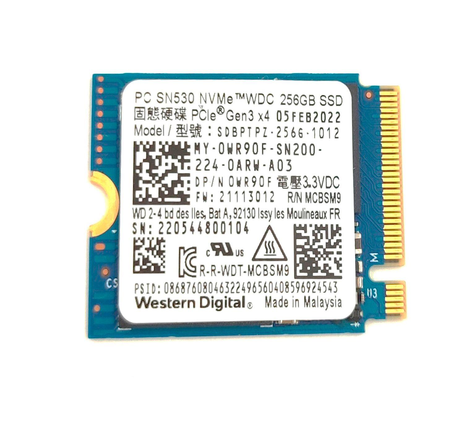 Disco SSD M.2 2230 Western Digital SN530 NvMe 256GB Open Box-0