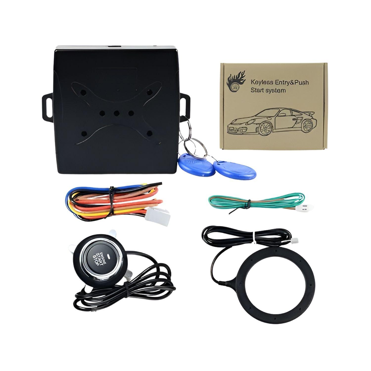 Boton Encendido Start Stop para Autos con Alarma 12V-2
