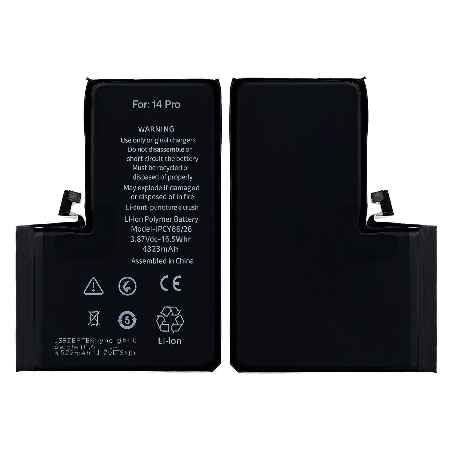 Bateria Compatible con iPhone 14 Pro Capacidad 3200 mAh-3