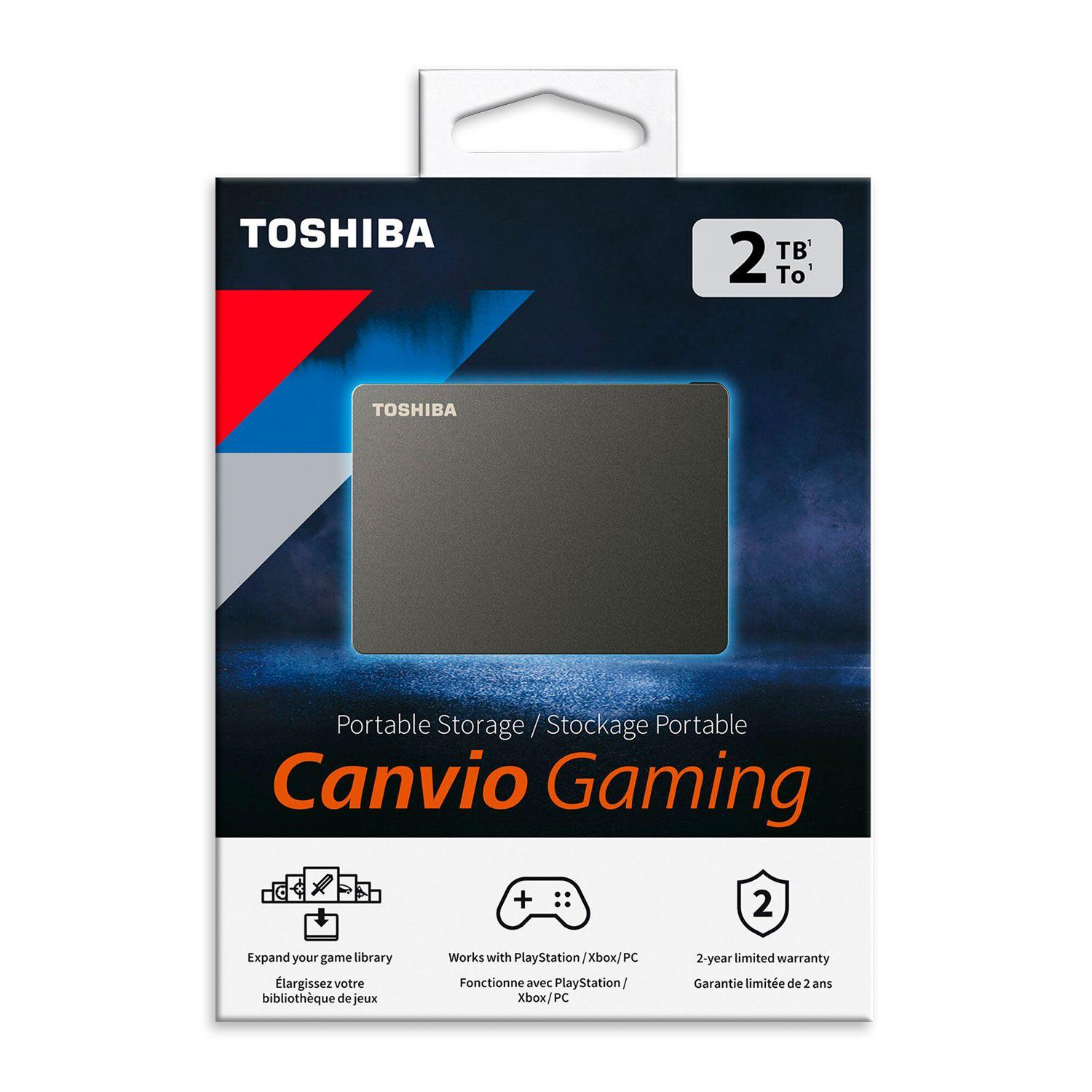 Disco Duro Externo Toshiba Canvio Gaming 2TB HDTX120XK3AA-3