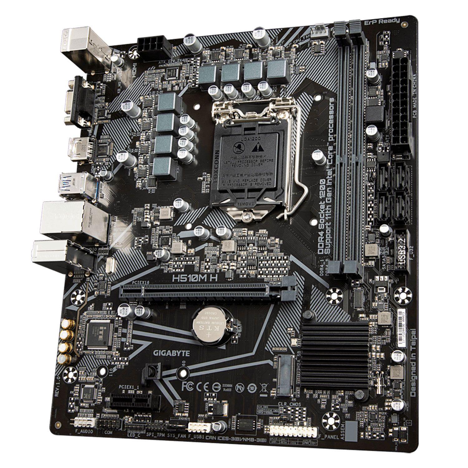 Placa Madre Gigabyte H510M H Rev.1.0 LGA1200 DDR4 H510MH-0