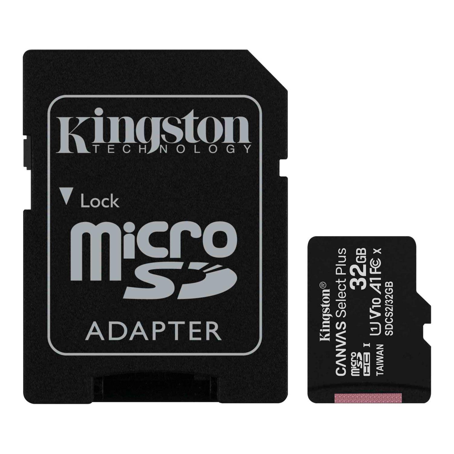 Memoria Flash Kingston Canvas Select Plus 32GB+Adap MicroSD-1