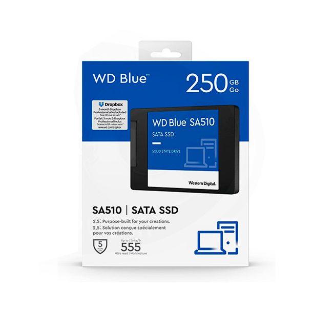 Disco Solido SSD Interno WD SA510 Blue 250GB 6 Gb/s 555MB/S-3