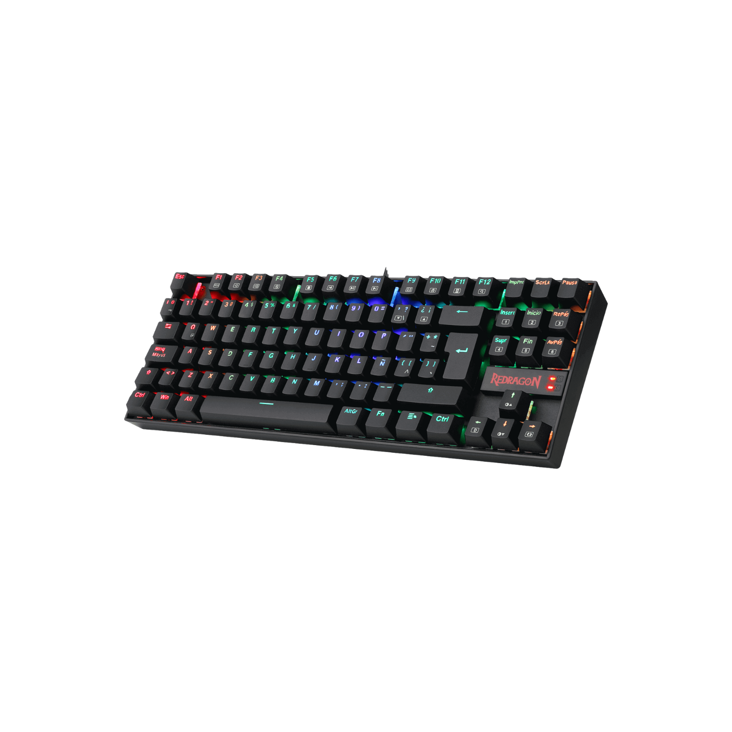 Teclado Mecanico Gamer Redragon Kumara RGB Switches Red-2