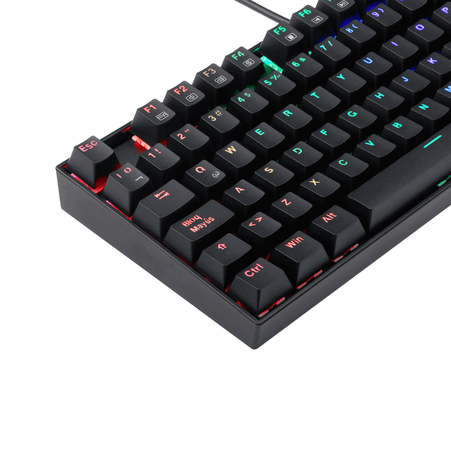 Teclado Mecanico Gamer Redragon Kumara RGB Switches Red-6