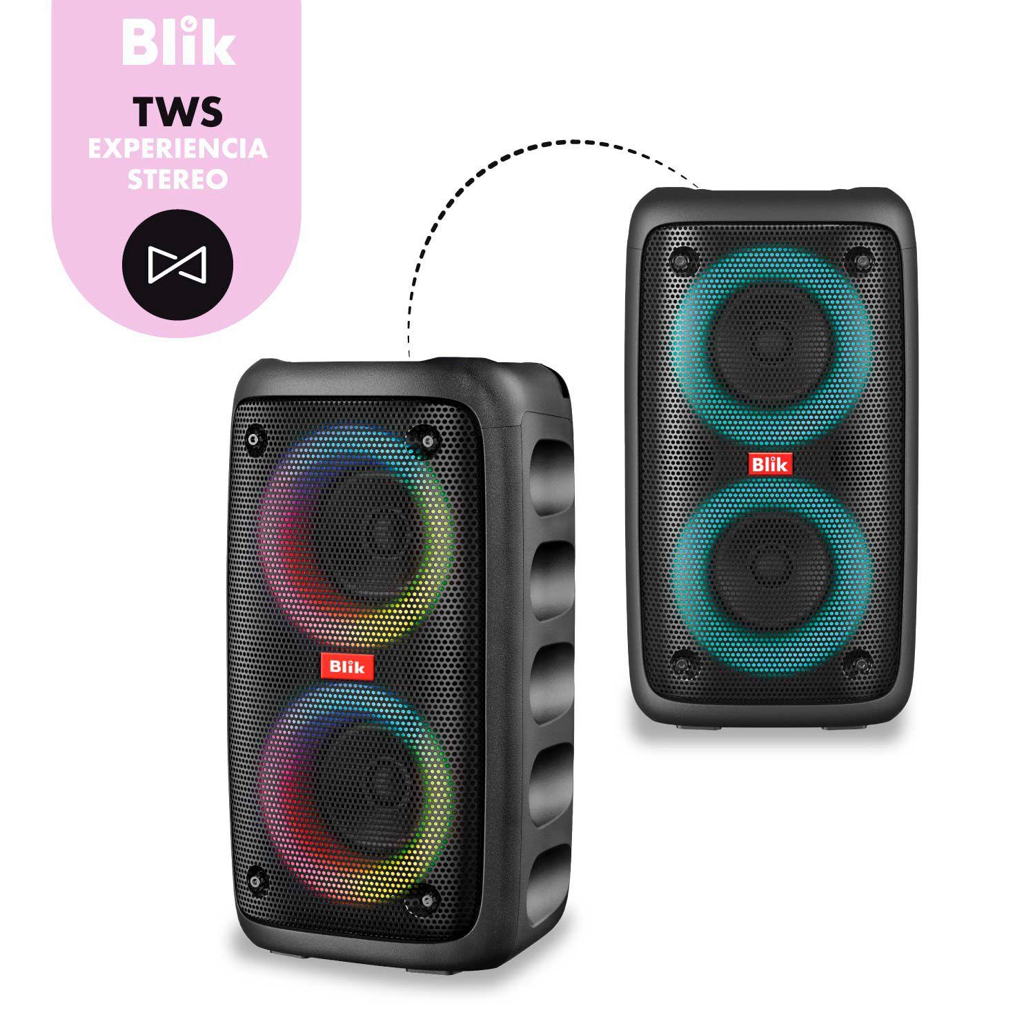 Parlante Karaoke Bluetooth 5.3 Blik Voice 3 Tws RGB 10W RMS-6