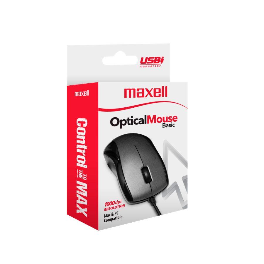 Mouse USB Optico Maxell MOWR-101 Ergonomico Sensor 1000dpi-2