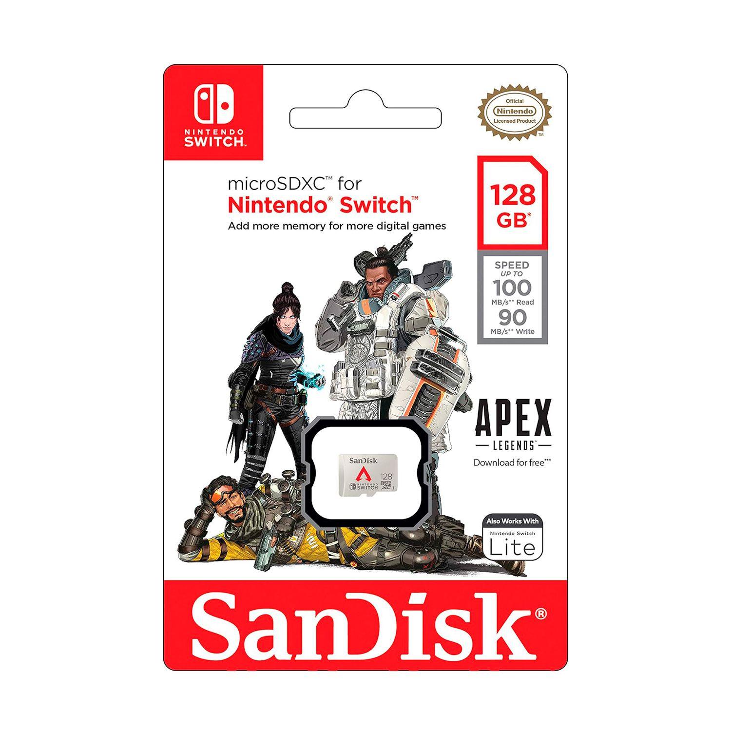 Tarjeta MicroSDXC SanDisk 128GB Nintendo Switch Apex Legends-3