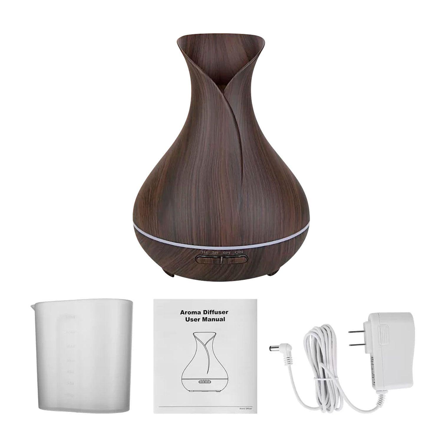 Difusor De Aromas Humidificador PVT 500 ML Apagado Automatico con Temporizador-2