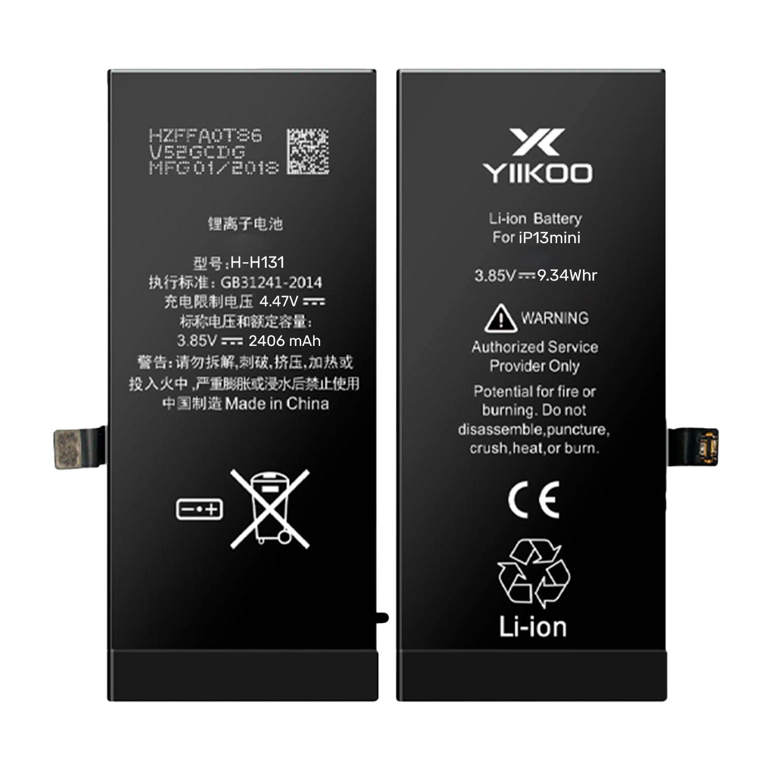 Bateria para iPhone 13Mini YIIKOO Autoprogramable sin alerta-3