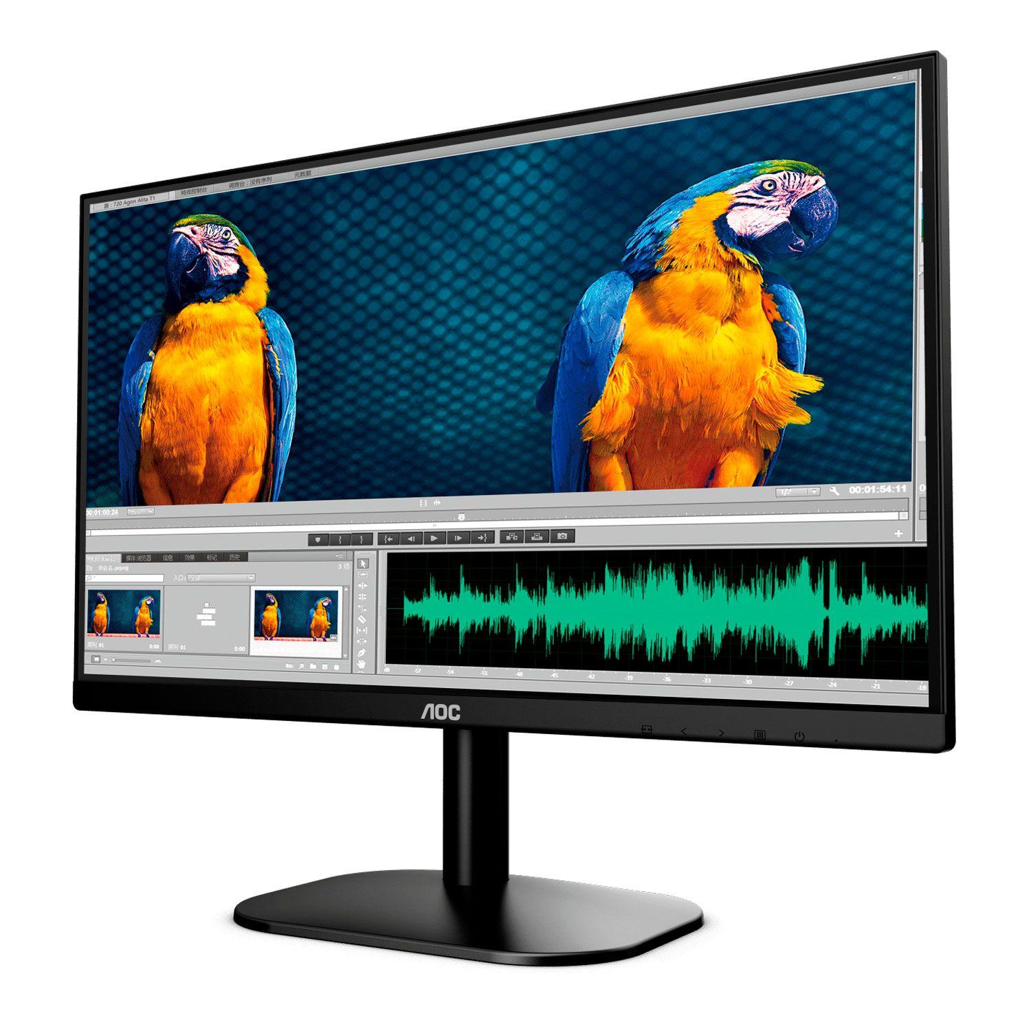 Monitor AOC 24" HDMI Ultra Delgado FHD 75Hz Panel VA 24B2XHM-1