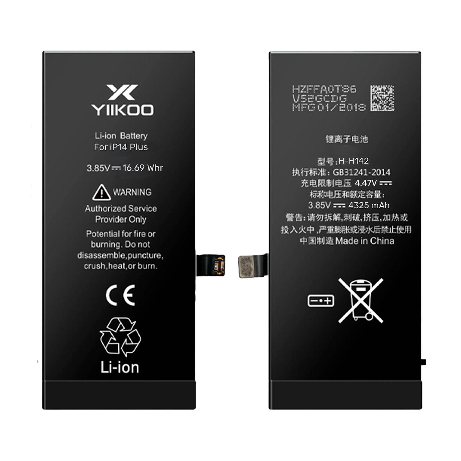 Bateria para iPhone 14Plus YIIKOO Autoprogramable sin alerta-3