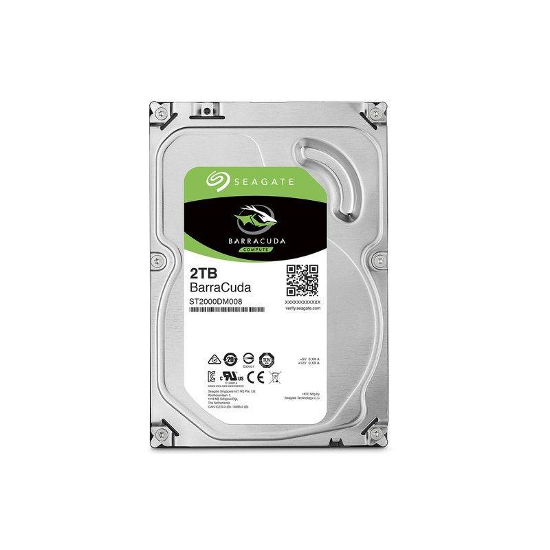Disco Duro Seagate Barracuda 2TB 3.5in PC/DVR/NVR Vigilancia [ ST2000DM008 ]-1