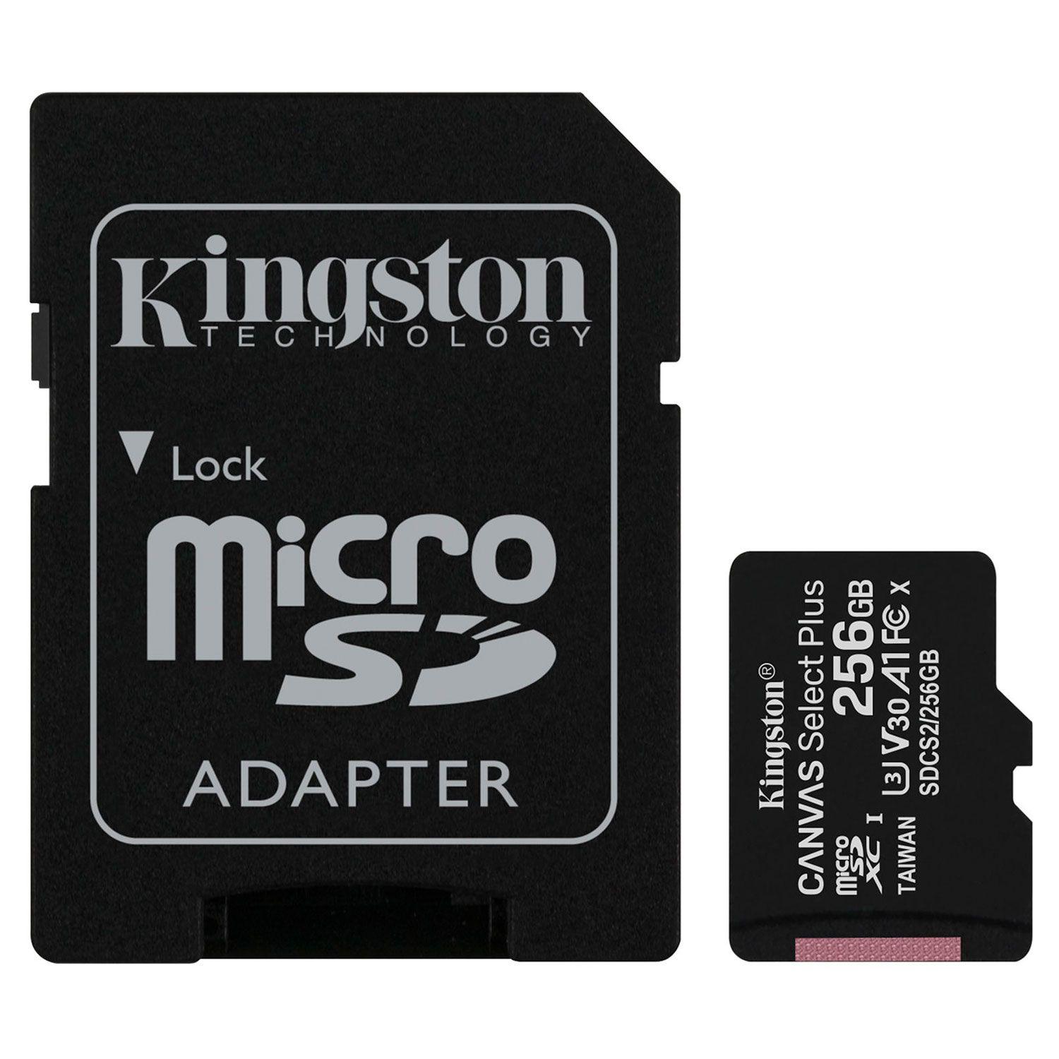 Tarjeta Memoria MicroSDXC Kingston 256GB Canvas Select Plus-1